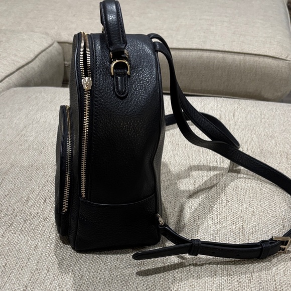 Kate Spade Black Textured Backpack - Picture 3 of 13